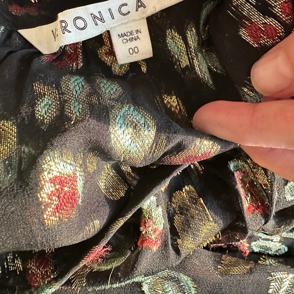 VERONICA BEARD ROBIN Metallic Mini DRESS 00 - Picture 11 of 16